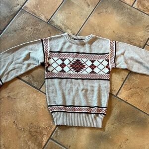Women's Beige and Brown Sweater